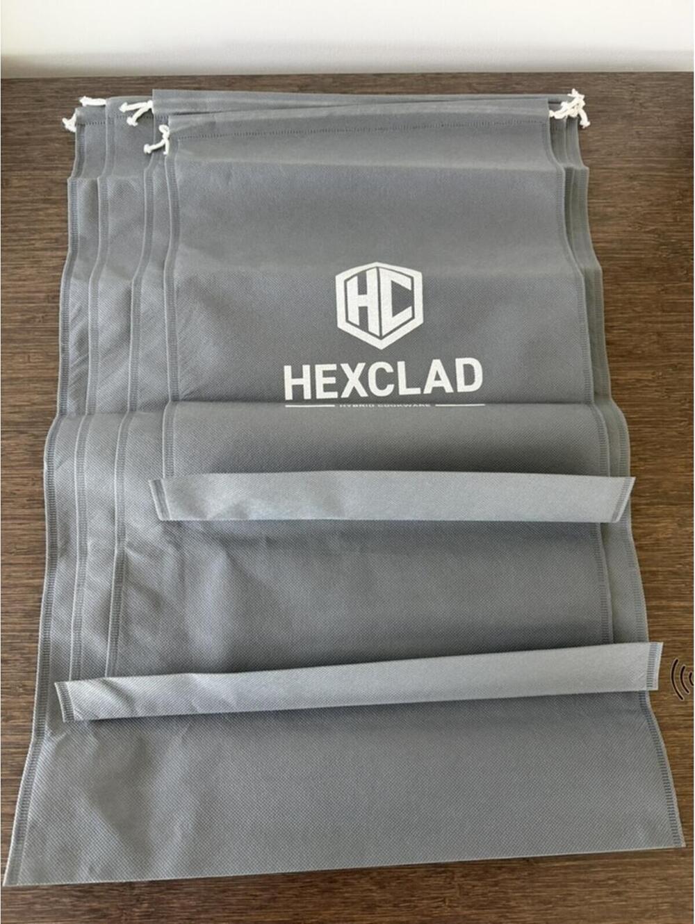 NWOT HEXCLAD Hybrid Cookware Drawstring Storage Bags (Set of 4)